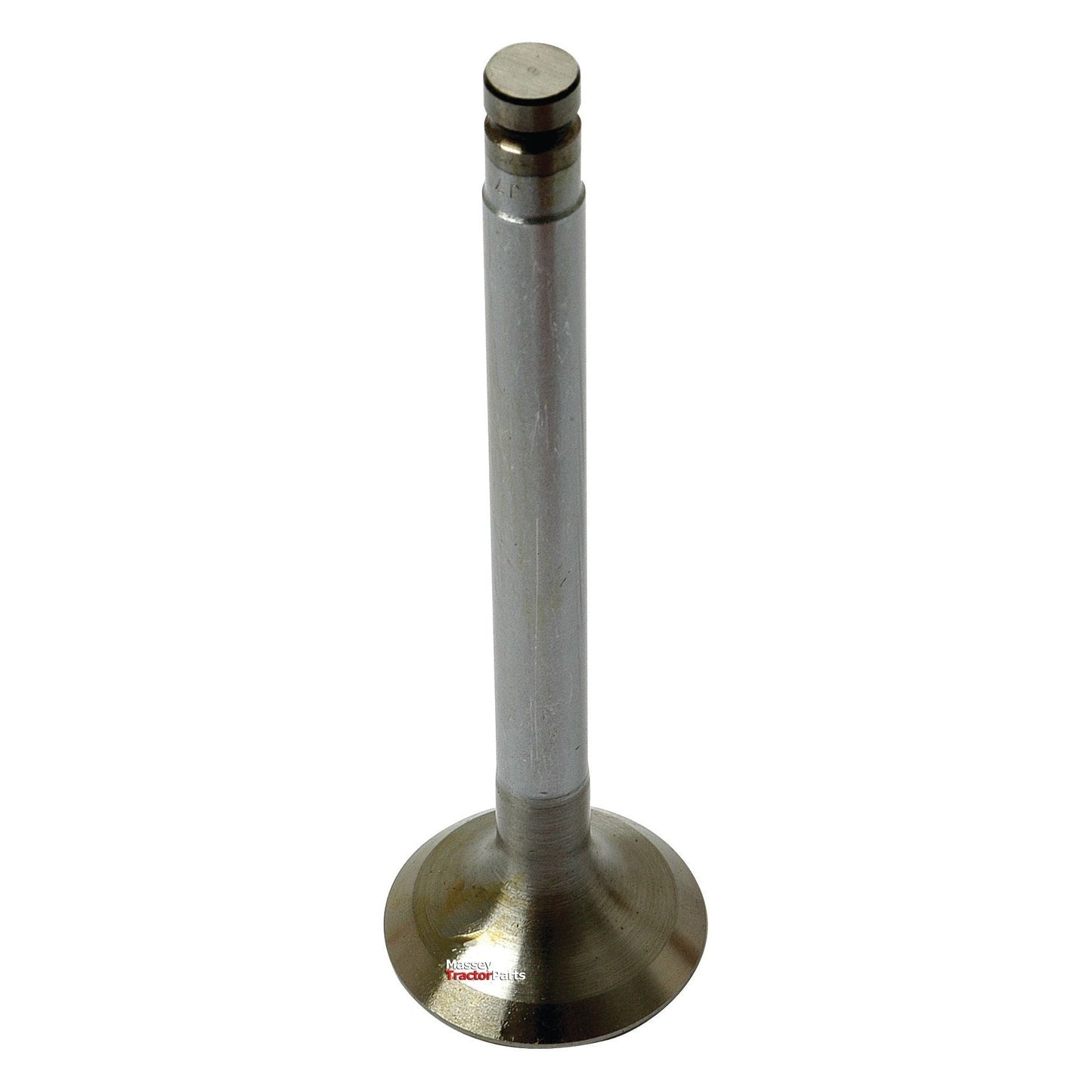 A metallic engine valve, featuring a cylindrical stem and a flat, circular head, photographed against a white background. Ideal for Allis Chalmers 170 or as part of your Sparex Perkins Valve Exhaust system. This is the Exhaust Valve from Sparex, Part No.S.40494.