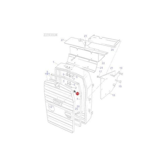 Fastner - 1683738M2 - Massey Tractor Parts