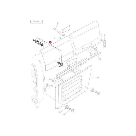 Fastner Complete - 3700017M93 - Massey Tractor Parts