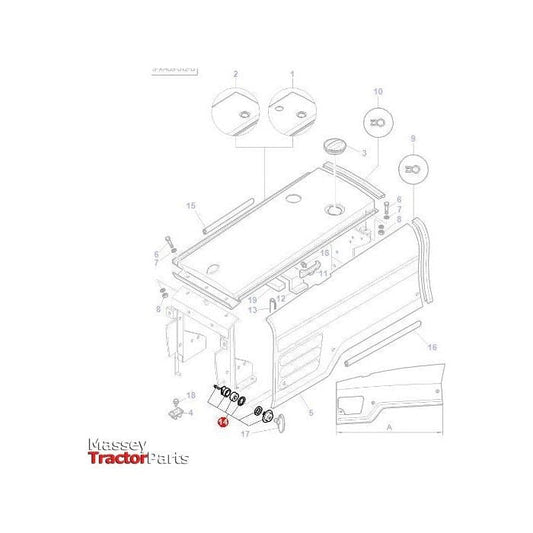 Fastner Complete - 3901498M91 - Massey Tractor Parts