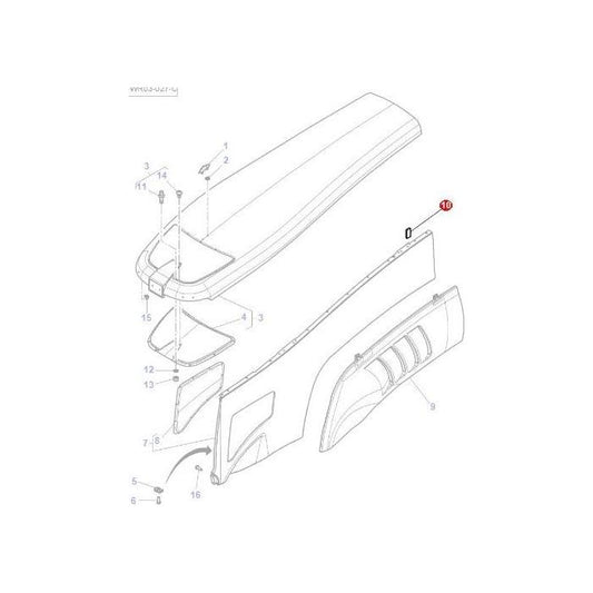 Foam Pad - 4285695M1 - Massey Tractor Parts