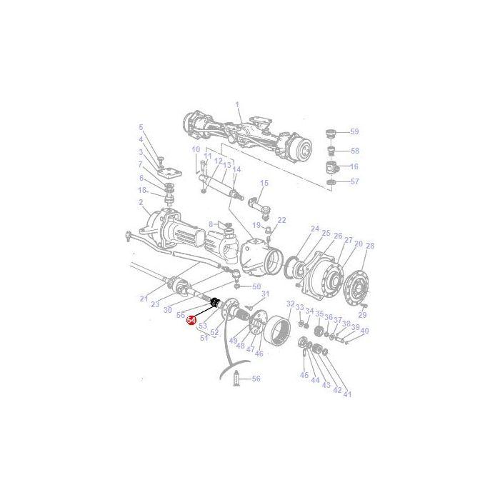 Front Axle Seal - 392108X1 - Massey Tractor Parts