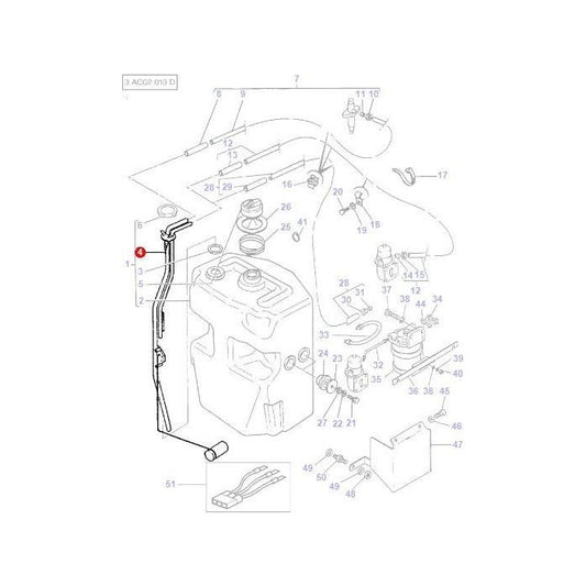 Fuel Sender Unit - 3762527M91 - Massey Tractor Parts