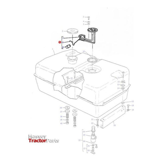 Fuel Sender Unit - 3762582M1 - Massey Tractor Parts