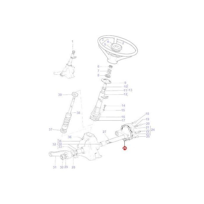 Gasket Side Plate - 1853115M1 - Massey Tractor Parts