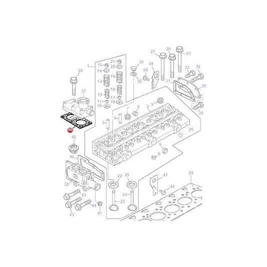 Gasket Thermostat Housing - 3638700M1 - Massey Tractor Parts