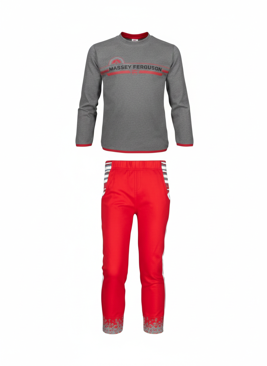 Massey Ferguson Kids Pyjama Set Soft Cotton Blend Sleepwear | X993310006