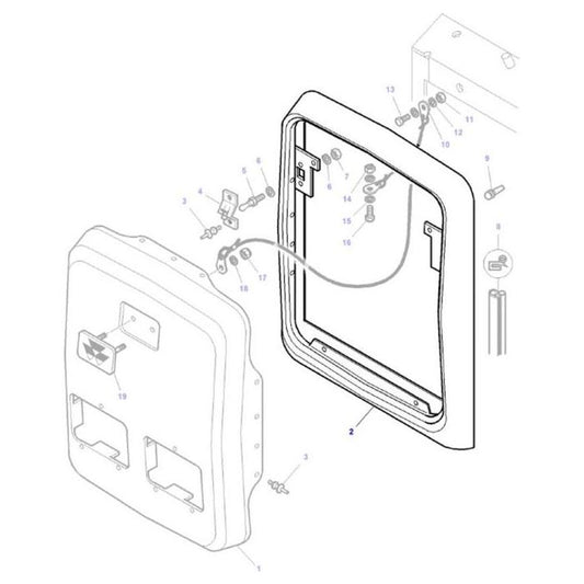 Grille Surround - 3800424P94 - Massey Tractor Parts