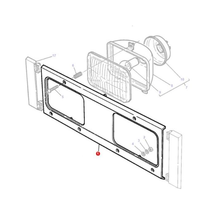 Headlight Surround - 1694993M5 - Massey Tractor Parts