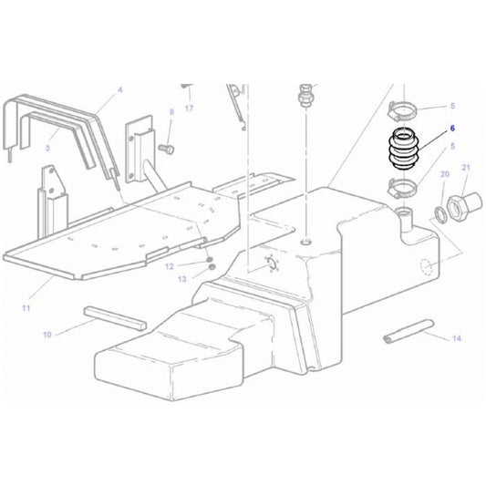Hose Tank to Tank - 3777872M1 - Massey Tractor Parts