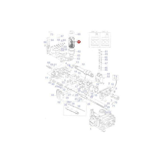 Hydraulic Filter - 521451M1 - Massey Tractor Parts