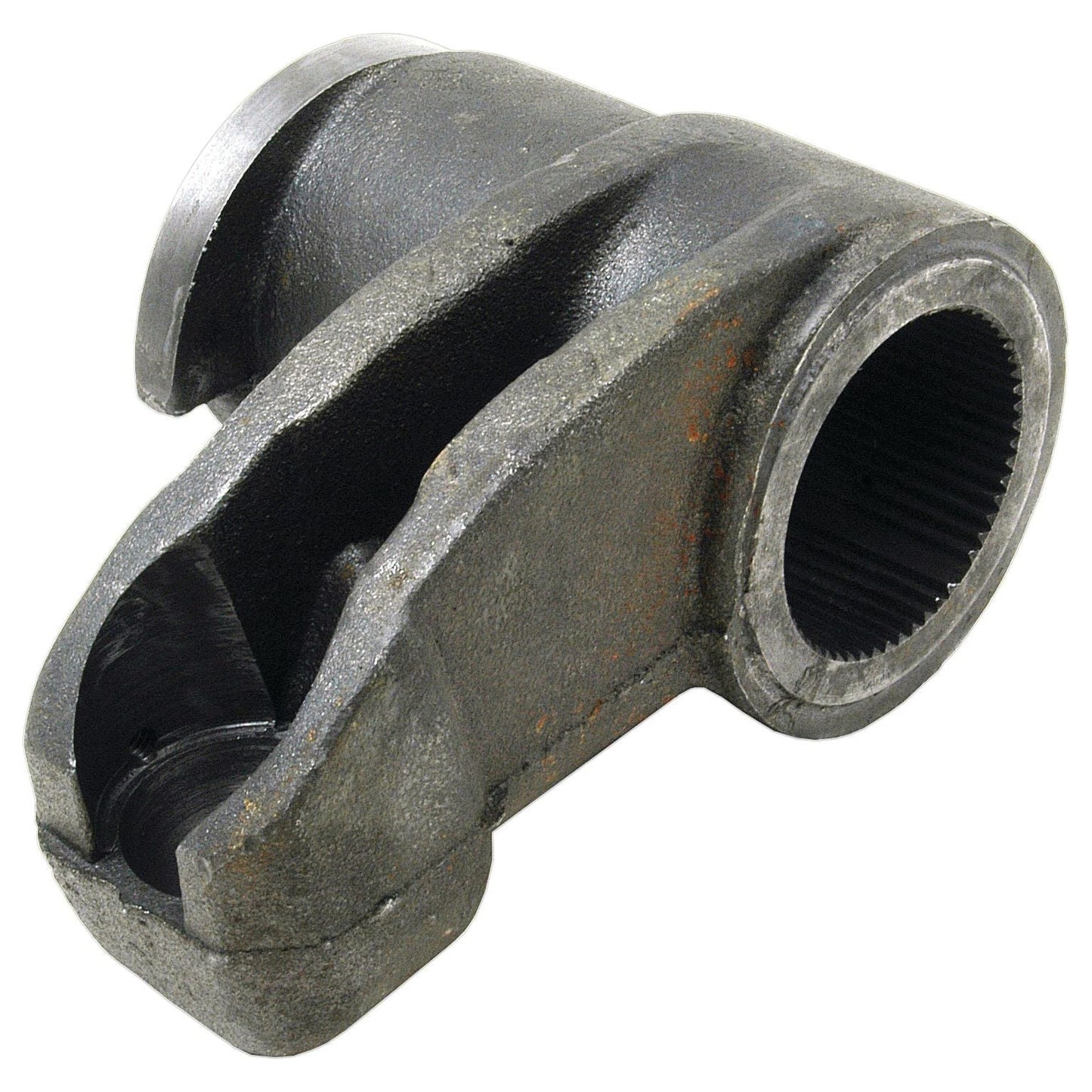 A close-up of a Sparex Hydraulic Lift Arm component, model number S.41447, featuring a cylindrical opening and a split end.
