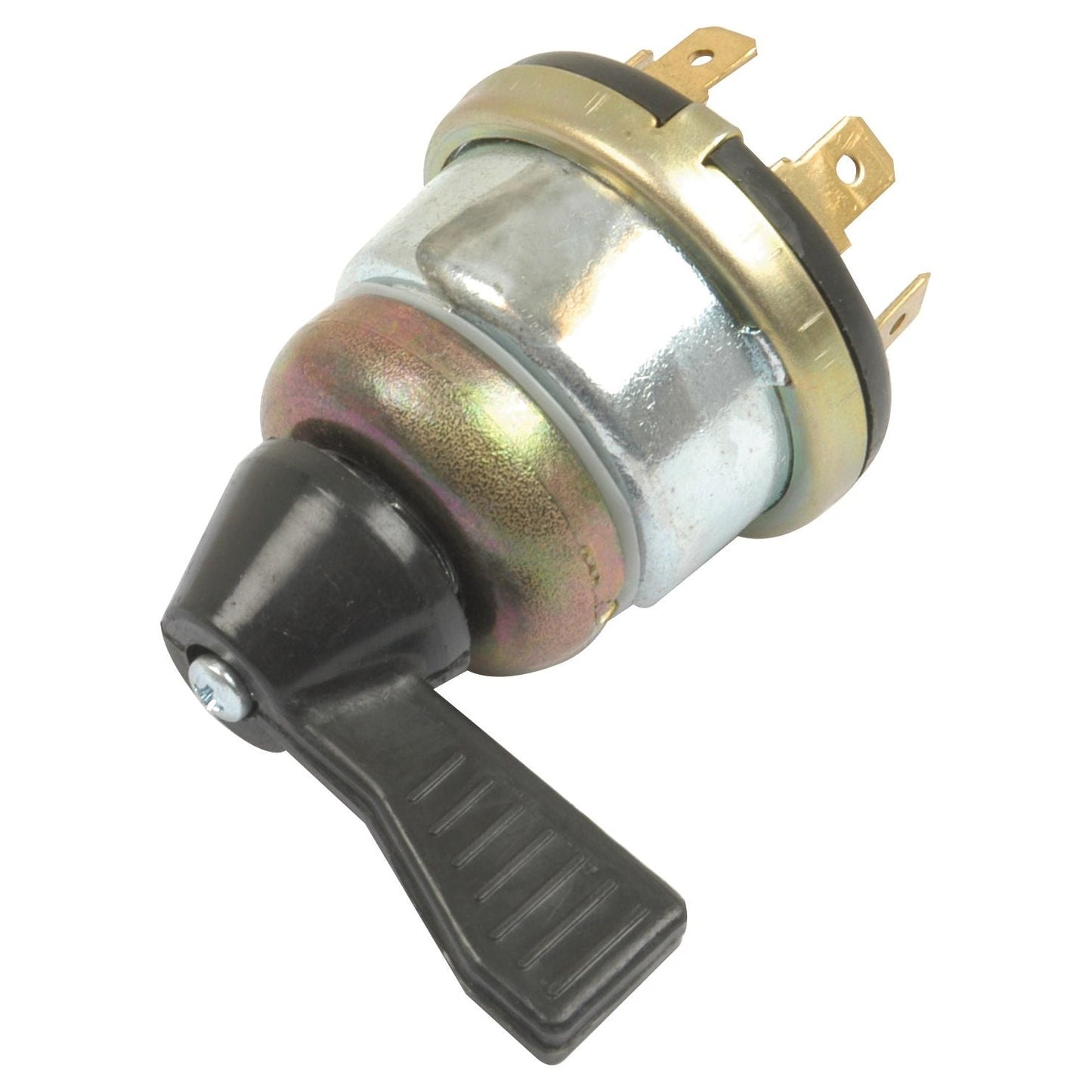 The Indicator Switch (Sparex Part No.S.41121) by Sparex, crafted from durable metal and plastic, features a lever handle and multiple electrical contact terminals. Ideal for Massey Ferguson machinery.