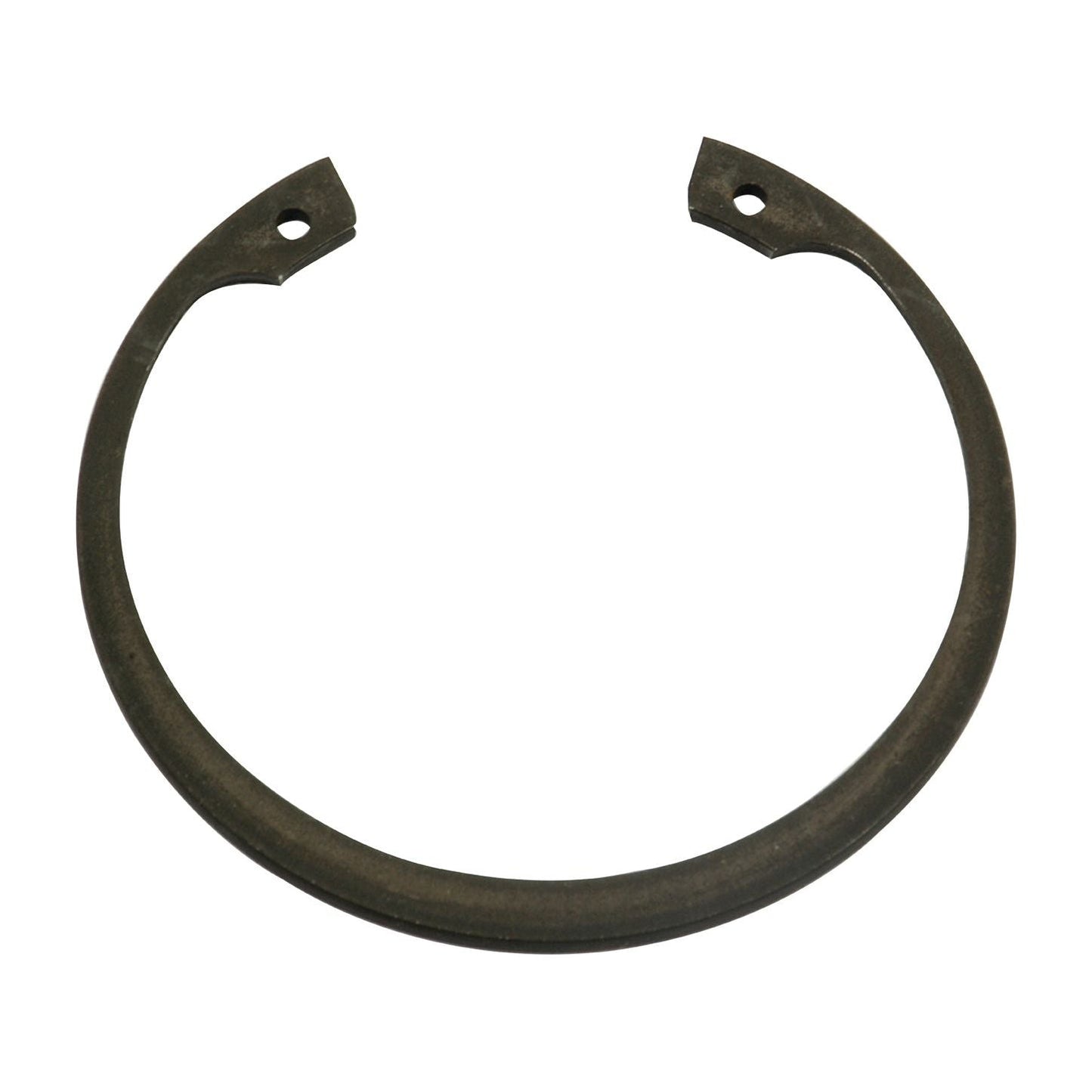 The Internal Circlip, 76mm (DIN Standard No. DIN 472), features a circular metal retaining ring with two small holes at the ends and is available through Sparex (Part No. S.41625) for reliable performance.