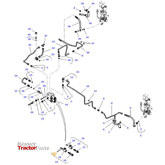 Massey Ferguson Joint Kit - 3909516M91 | OEM | Massey Ferguson parts | Hydraulics-Massey Ferguson-Cab Mounts,Cabin & Body Panels,Farming Parts,Tractor Body,Tractor Parts