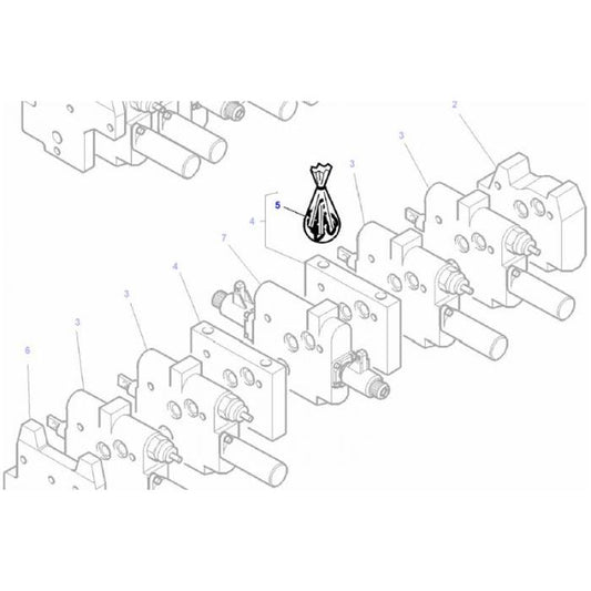 Joint Kit Auxiliary Distributor - 3907028M91 - Massey Tractor Parts