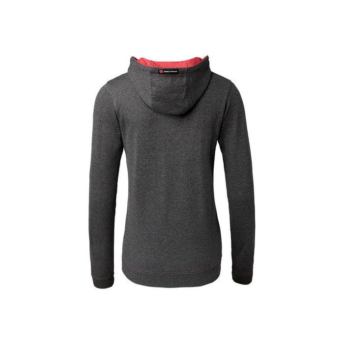 Massey Ferguson Ladies Grey Hoodie Embossed Logo Cotton Blend | X993312007