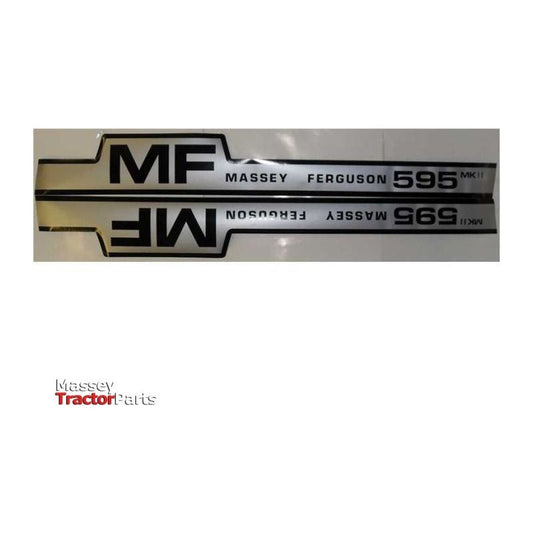 595 MKII Decal Kit - 3901094M91 | OEM | parts | Decals & Emblems-Massey Ferguson-Cabin & Body Panels,Decals & Emblems,Farming Parts,Tractor Body,Tractor Parts