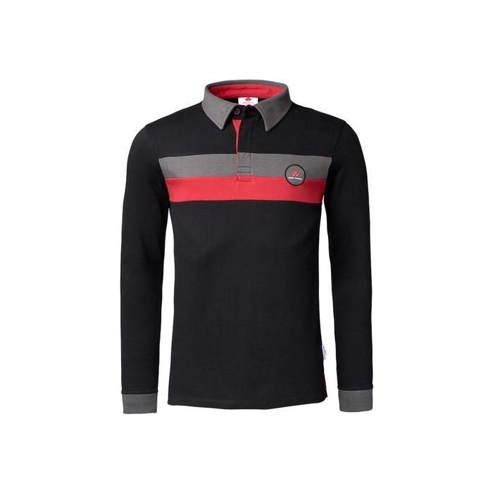 Massey Ferguson - Mens Black Long-Sleeved Polo Shirt - X993312010