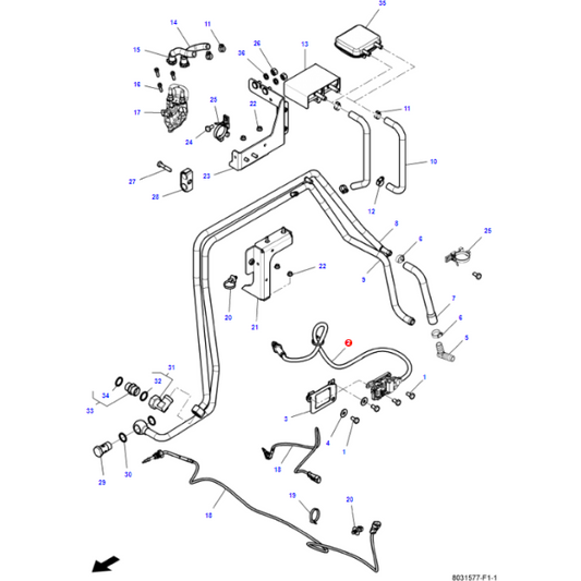NOX Sensor - V837084094 - ACW1305320 - Massey Tractor Parts