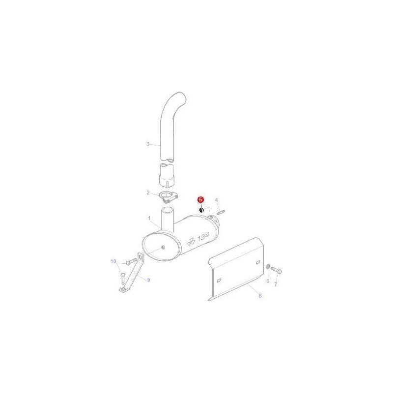 Massey Ferguson Nut Silencer - 3010572X1 | OEM | Massey Ferguson parts | Nuts-Massey Ferguson-2 Piece Fittings,Axles & Power Train,Bolts & Nuts,Bolts & O rings,Farming Parts,Hydraulic Fluid Connectors,Hydraulics,Inserts,Machinery Parts,Nuts,Plough & Cultivation Fasteners,SAE,Screws & Fasteners,Towing & Fasteners,Tractor Parts,Wheels & Mudguards