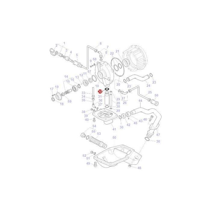 ORing Wet Clutch - 70923934 - Massey Tractor Parts