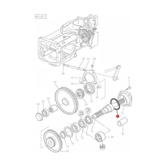O Ring PTO - 359200X1 - Massey Tractor Parts