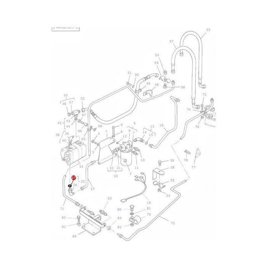 O Ring Streering Lines - 3019397X1 - Massey Tractor Parts