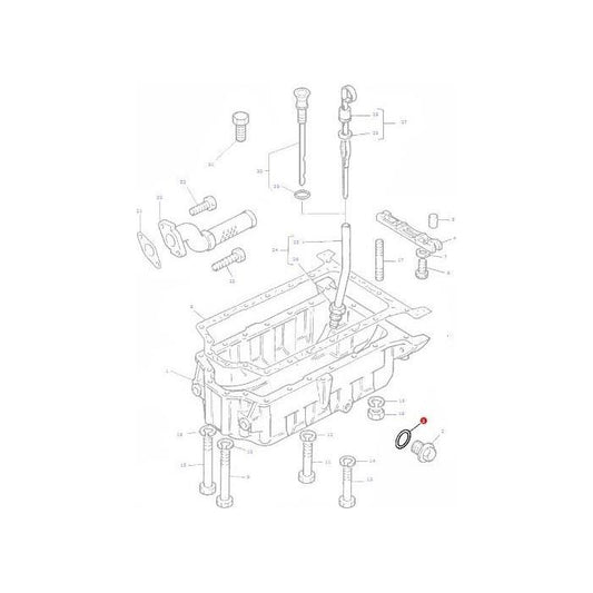 O Ring Sump Bung - 3638382M1 - Massey Tractor Parts