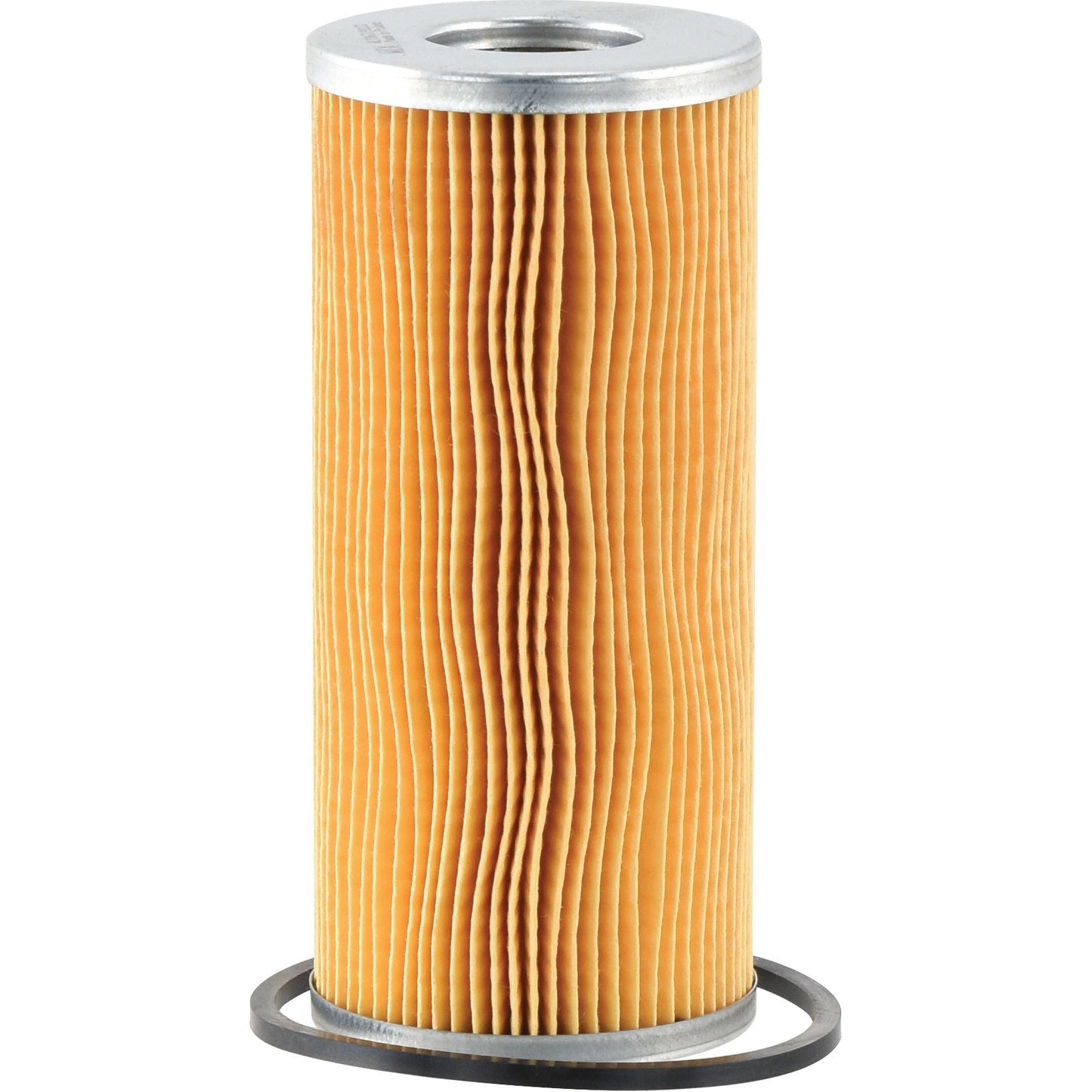 A Sparex Brand Oil Filter - Element (Sparex Part No. S.154332), cylindrical and pleated with metal ends, stands upright against a white background. This filter is a suitable alternative to 109491 and perfect for Claas machinery.