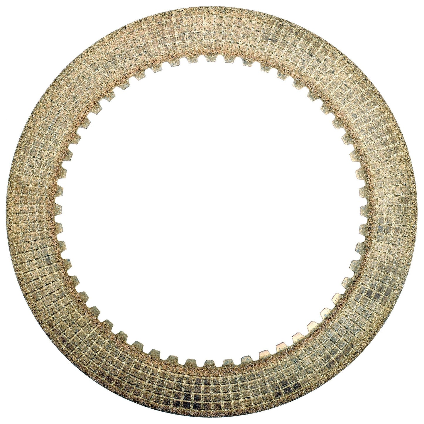 An image of the PTO Clutch Plate (Sparex Part No. S.65364) from Sparex, showcasing a textured metallic circular gear with a grid pattern on its surface and teeth along the inner circumference.