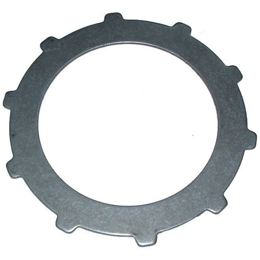 The PTO Clutch Plate, Sparex Part No. S.72260, is a circular metal piece with evenly spaced notches around its perimeter, designed to fit perfectly into John Deere machinery.