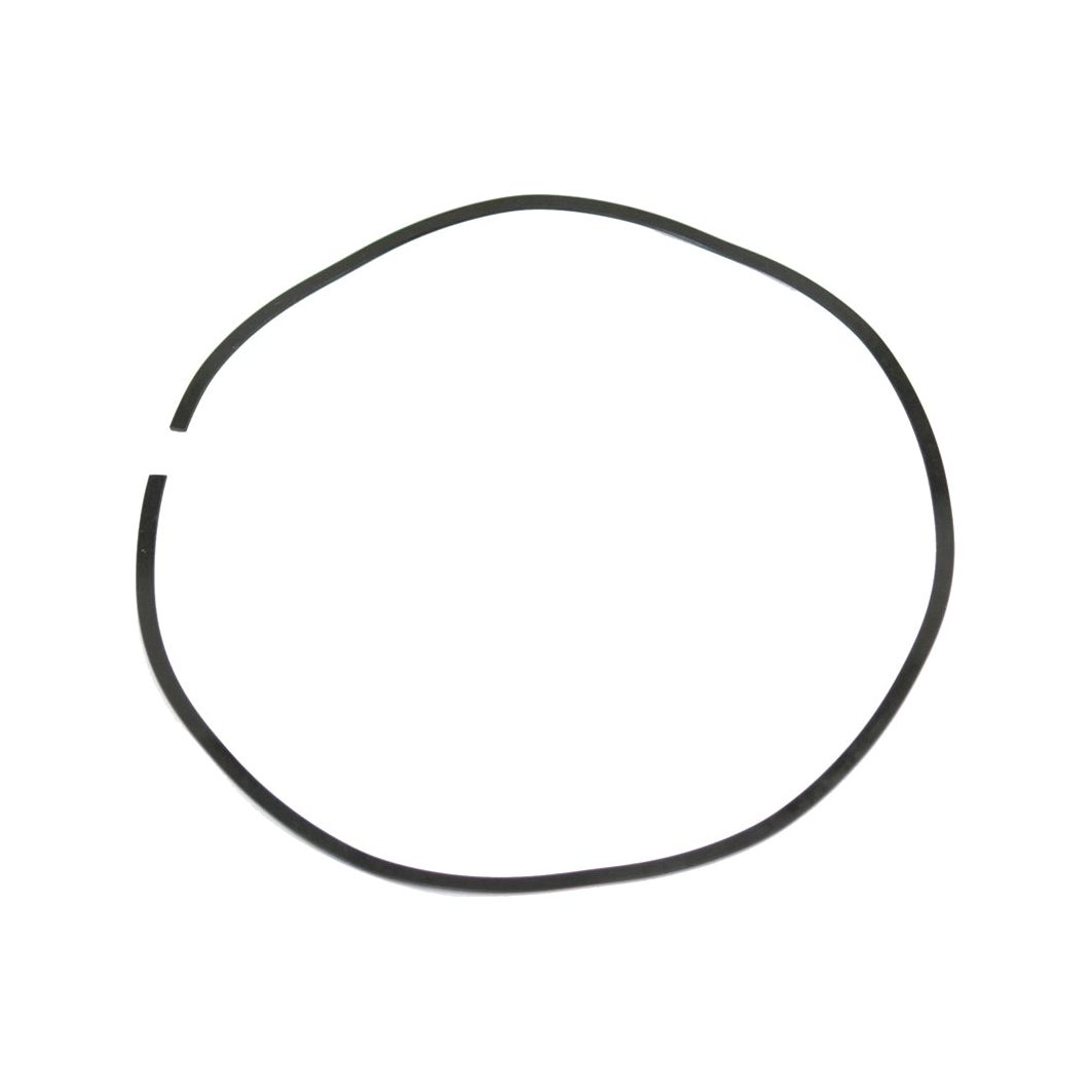 A PTO Clutch Spring (Sparex Part No.S.41435) from Sparex, appearing as a thin black circular rubber band with a small gap on one side, set against a white background, evoking the dependable nature of machinery such as Massey Ferguson.