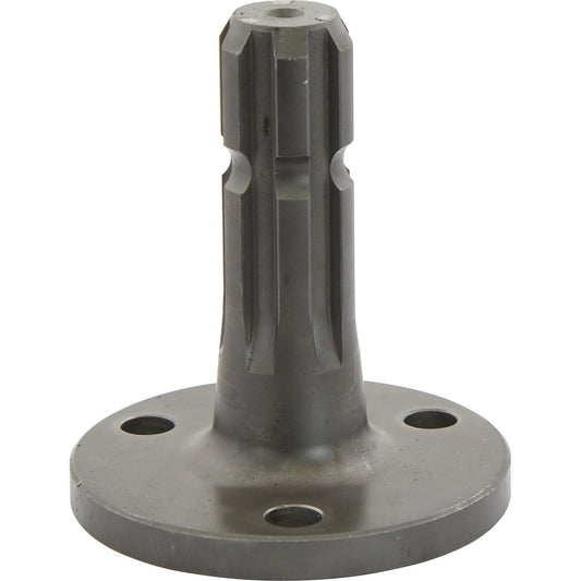 The PTO Shaft - S.17254 from Sparex is shown against a white background, featuring a metal flange with three holes and a cylindrical extension with 1 3/8'' splines.