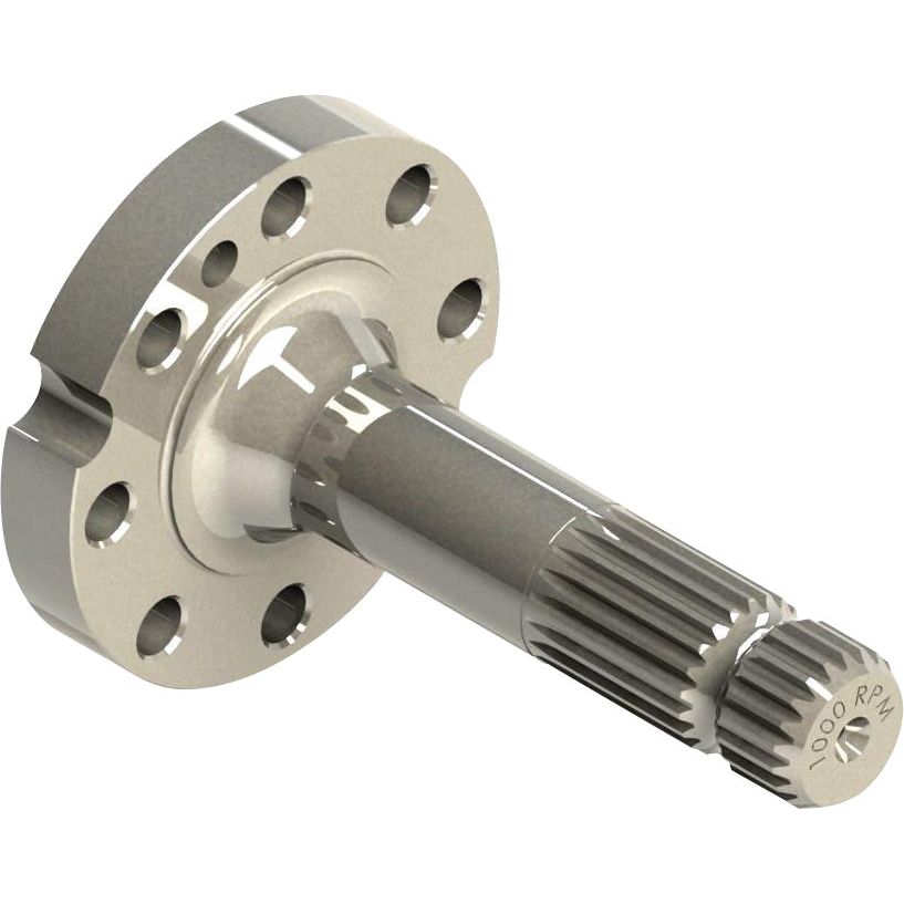 Introducing the Sparex PTO Shaft - S.260168, a robust and versatile metallic shaft featuring multiple holes in the flange and precision-engineered splines on the shaft, marked "1000 RPM". This product is ideal for Massey Ferguson equipment.