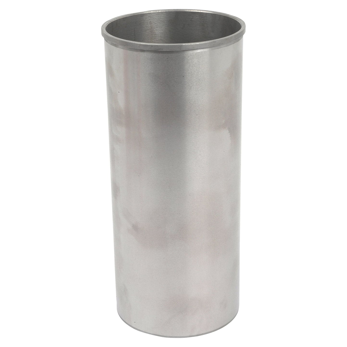 The Sparex Piston Liner (Semi Finished) | Sparex Part No. S.40438 is a stainless steel cylindrical pipe with an open top, a smooth, reflective surface, and a durable liner for added protection.