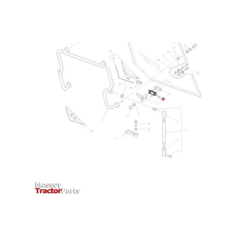 Light Grey T-shirt with Tractor Print - X993322010-Massey Ferguson-Clothing,t-shirt