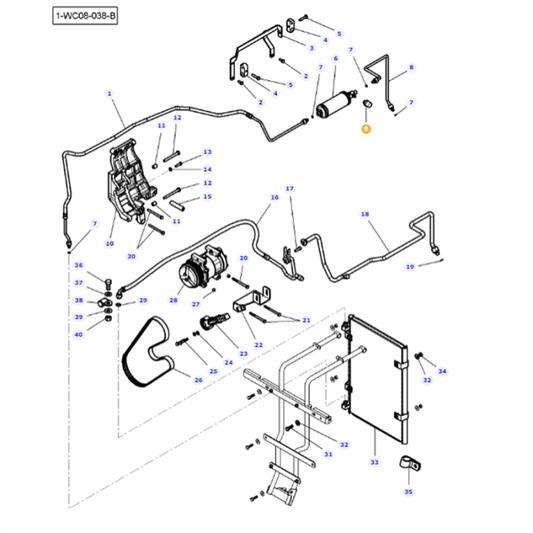 Pressure Sensor - 3712526M1 - Massey Tractor Parts
