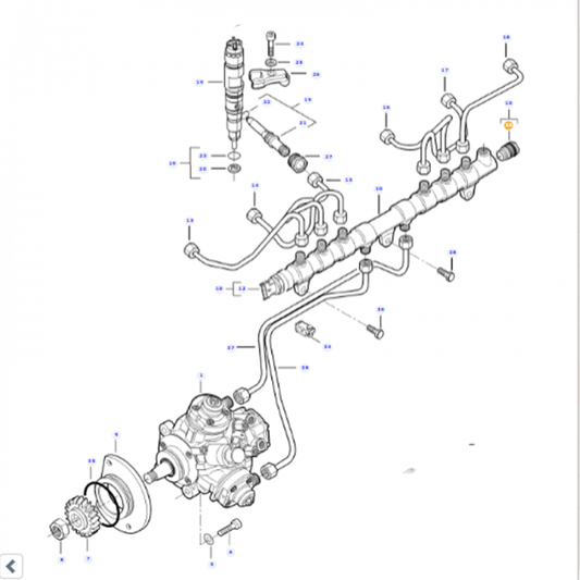 Pressure Valve - V837079433 - Massey Tractor Parts