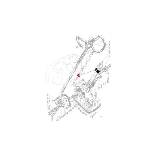 Rubber Grommet - 827559M1 - Massey Tractor Parts