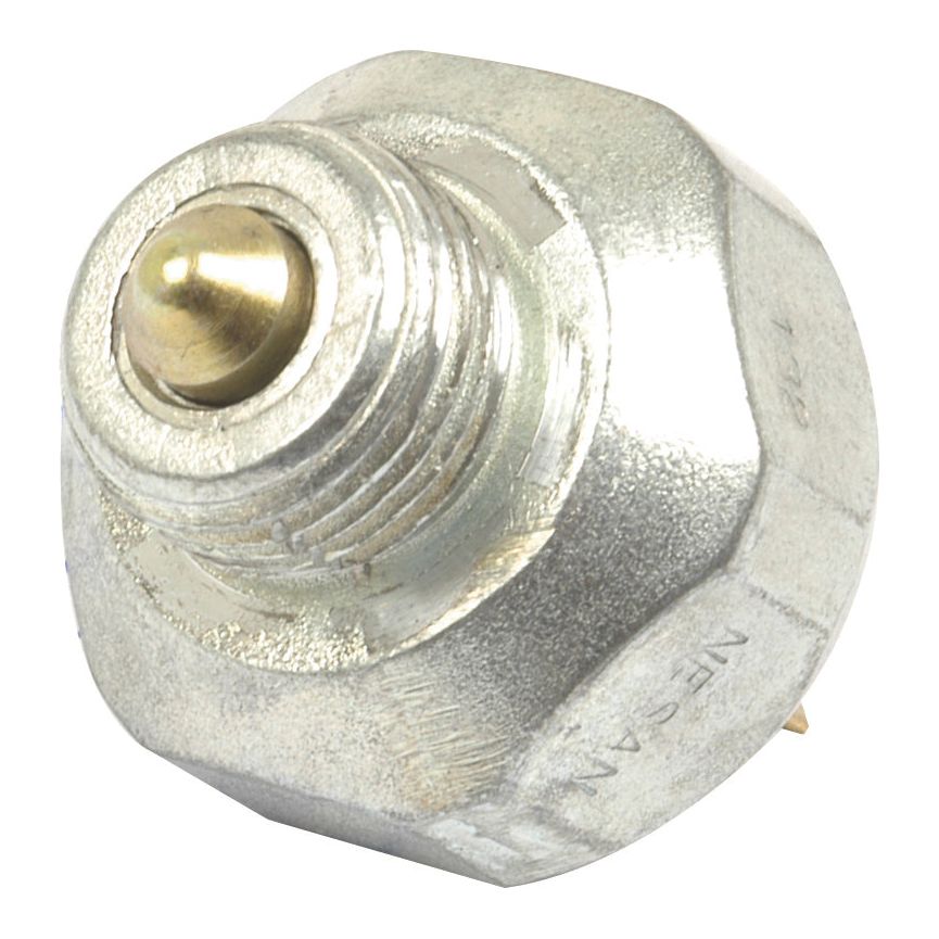 A Sparex Safety Switch (Part No. S.41135) with a hexagonal metallic sensor, threaded base, and central pin is commonly used in automotive applications, such as Ford or New Holland vehicles, ensuring top-notch safety and isolation.