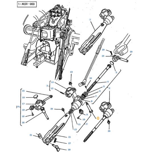 Screw - 1684134M1 - Massey Tractor Parts