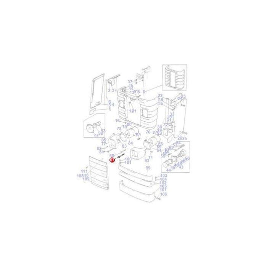 Screw Cowl - 1860171M1 - Massey Tractor Parts