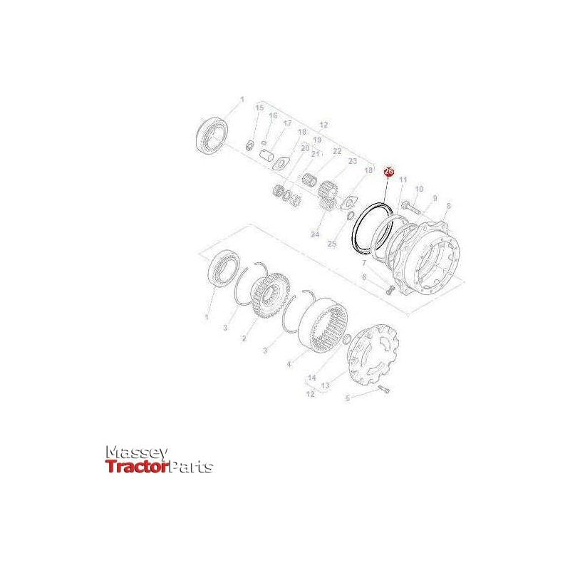 Massey Ferguson Seal Final Drive - 3429037M1 | OEM | Massey Ferguson parts | Axles & Power Transmission-Massey Ferguson-Axles & Power Train,Engine & Filters,Farming Parts,Front Axle & Steering,Oil Seals,Seals,Tractor Parts