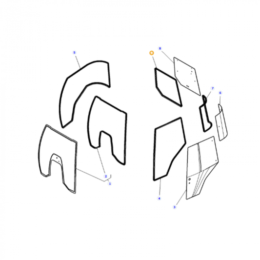 Sealing Profile - H481810050300 - Massey Tractor Parts