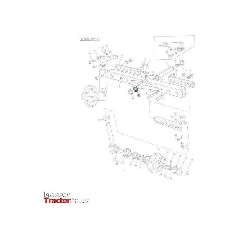Massey Ferguson Shim - 186331 | OEM | Massey Ferguson parts | Axles & Power Transmission-Massey Ferguson-2WD Parts,Axle Spindles & Components,Axles & Power Train,Farming Parts,Front Axle & Steering,Tractor Parts