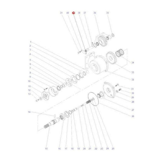Massey Ferguson Shim - 3612632M1 | OEM | Massey Ferguson parts | Axles & Power Transmission-Massey Ferguson-2WD Parts,Axle Spindles & Components,Axles & Power Train,Farming Parts,Front Axle & Steering,Tractor Parts