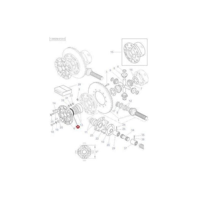 Massey Ferguson Shim Differential - 379604 | OEM | Massey Ferguson parts | Axles & Power Transmission-Massey Ferguson-Axles & Power Train,Farming Parts,Rear Axle,Rear Differential Parts,Tractor Parts