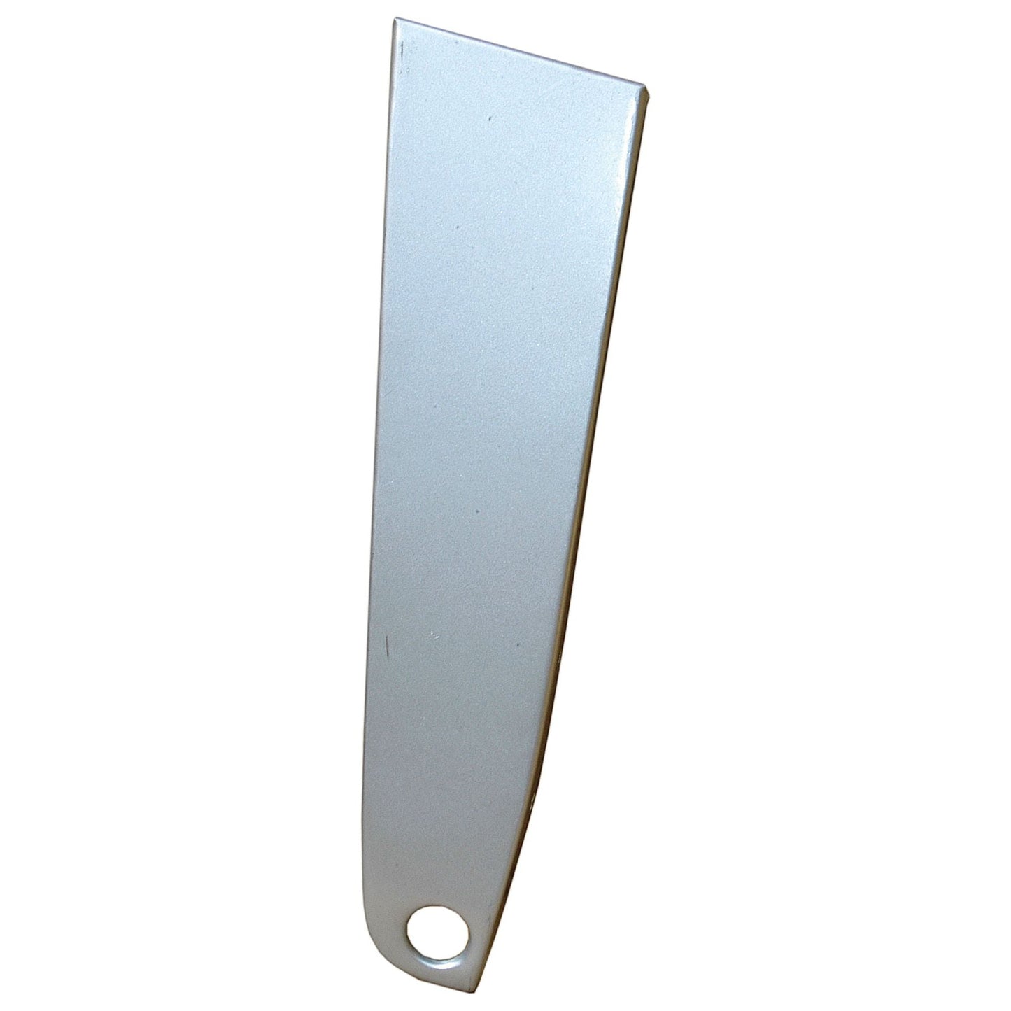 Image of a white, triangular-shaped plastic ice scraper with a hole near the base for hanging, featuring the Sparex logo. The item is identified as Side Panel RH | Sparex Part No.S.42571.