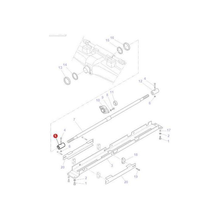 Sleeve Drive Shaft - 3384857M4 - Massey Tractor Parts